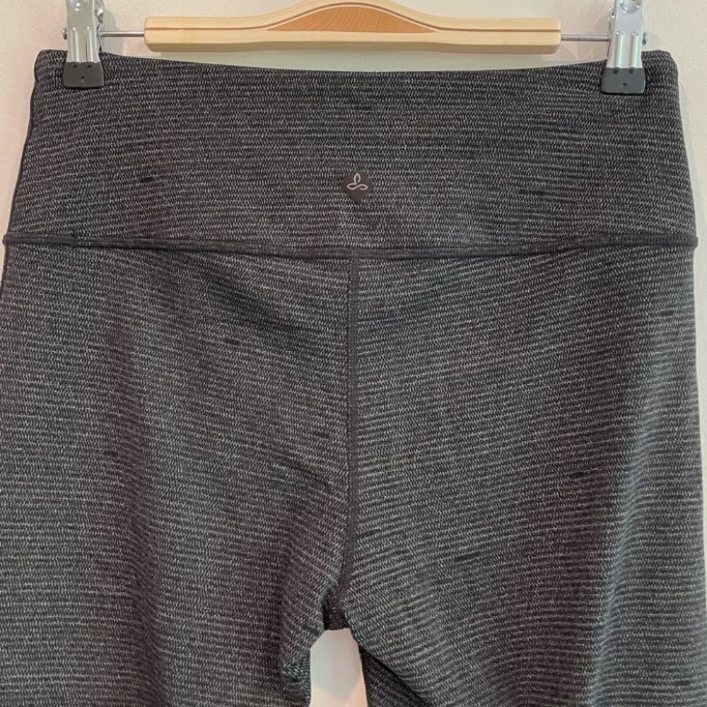 Prana Birdeye Caraway Spacedye Gray Black Leggings medium - Picture 5 of 10